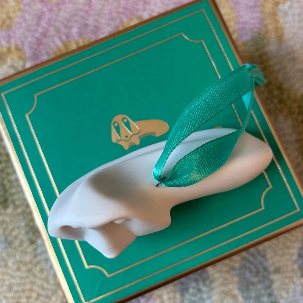 Jonathan Adler Porcelain Ornament HOUND NWT in box